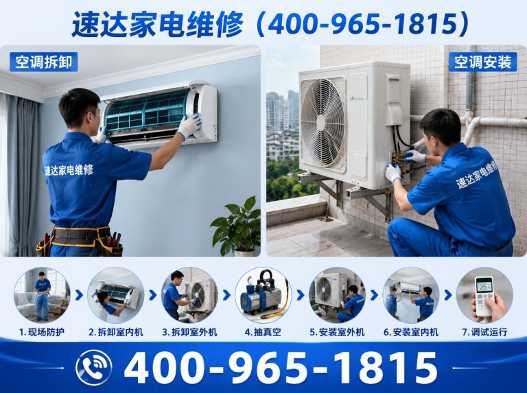 临高空调拆装展示图